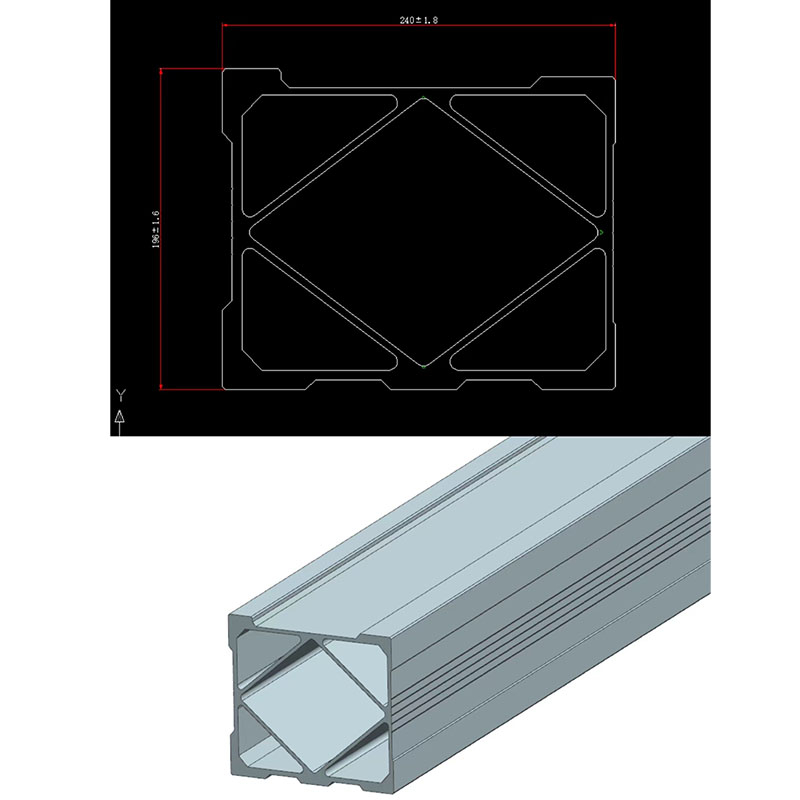 激光切割机专用航空铝横梁
