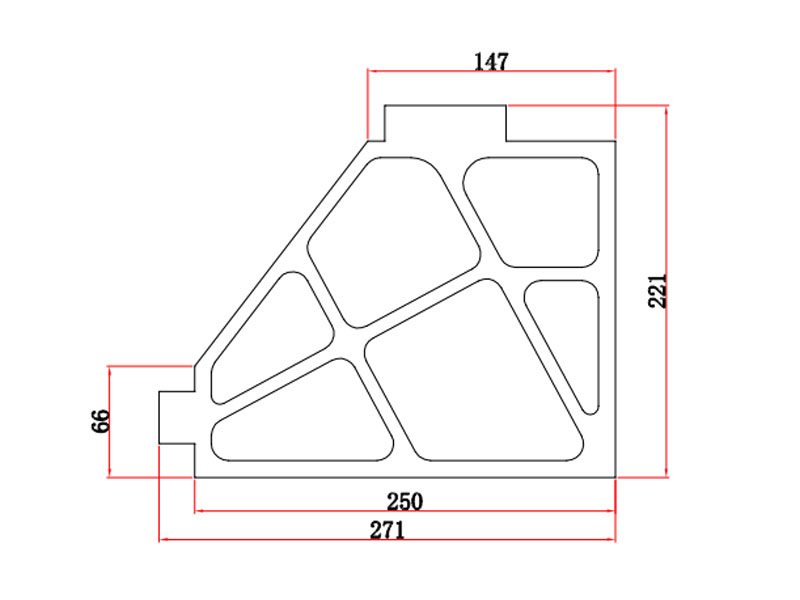 万瓦及地轨激光切割机专用航空铝横梁